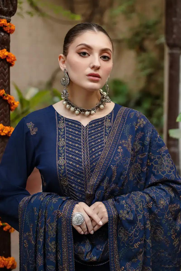 Bareeze Dhanak 3PC Embroidered A0227