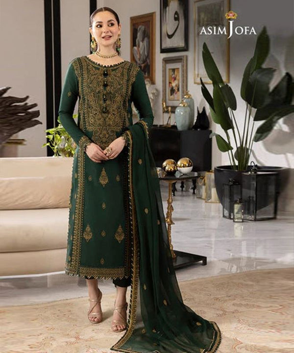 Asim Jofa Dhanak 3PC Embroidered With Chiffon Embroidered Dupatta-658