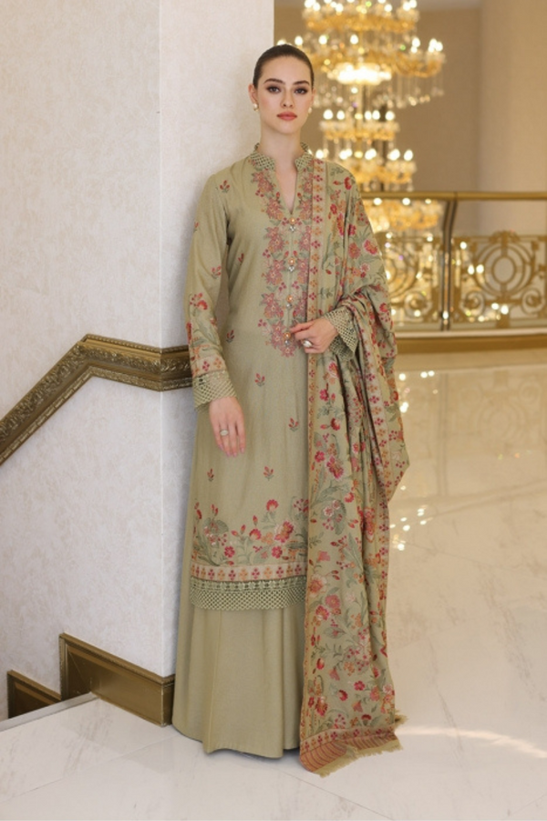 Bareeze Dhanak 3PC Embroidered A0322
