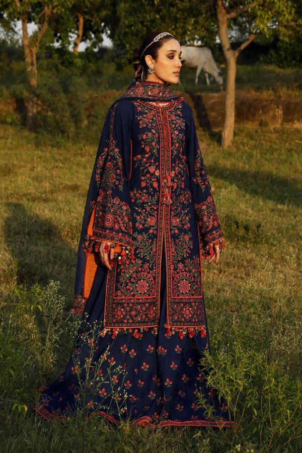 Hussain Rehar Dhanak 3PC Embroidered A0242