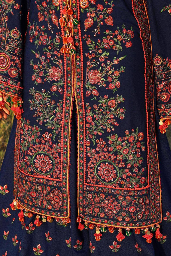 Hussain Rehar Dhanak 3PC Embroidered A0242