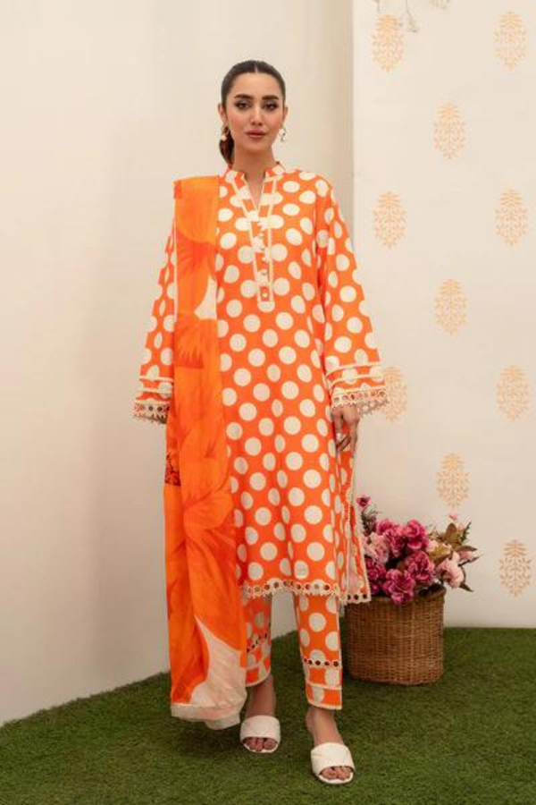 Naqoosh 3PC Digital Print LAWN A475