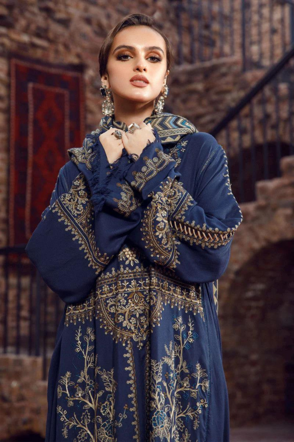 Maria B Dhanak 3PC Embroidered A0412