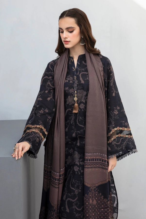 Baroque Khaddar 3PC Printed A0448