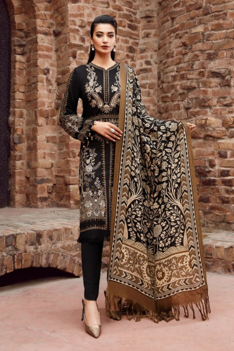 Maria B Dhanak 3PC Embroidered A0413