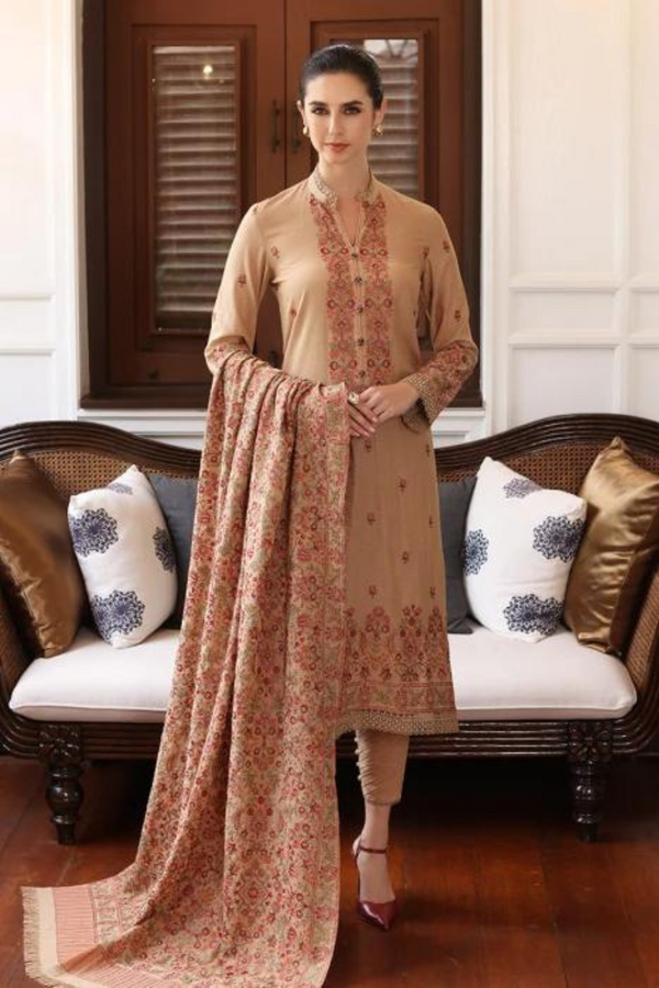 Bareeze Dhanak 3PC Embroidered A0244