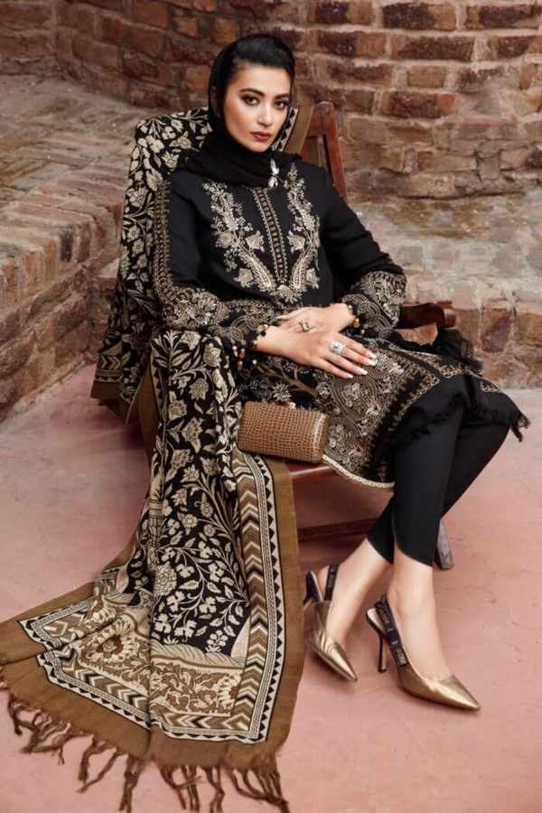 Maria B Dhanak 3PC Embroidered A0413