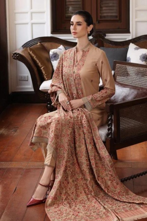 Bareeze Dhanak 3PC Embroidered A0244