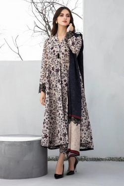 Baroque Khaddar 3PC Printed A0328