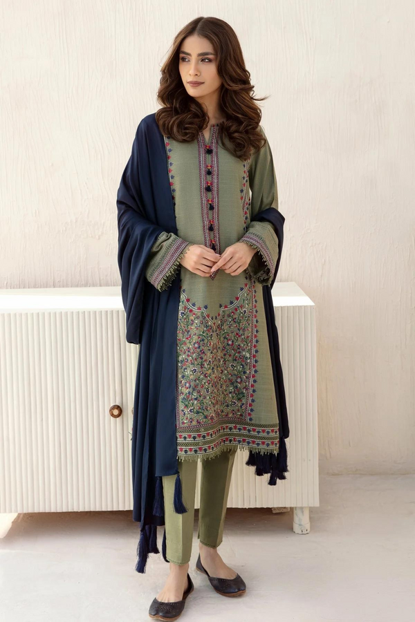 Jazmin Dhanak 3PC Embroidered A0245