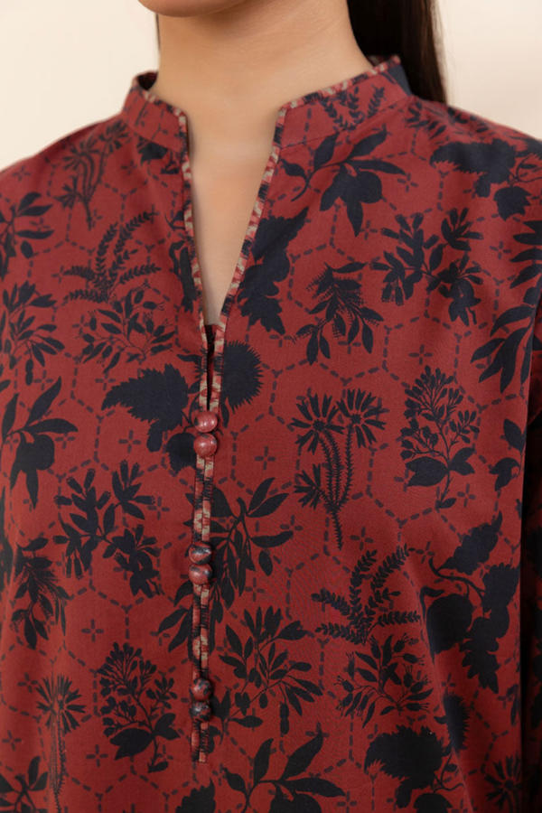 3PC Lawn Printed Shirt With Digital Printed Dupatta-1608
