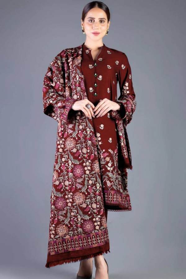 Bareeze Dhanak 3PC Embroidered A0247