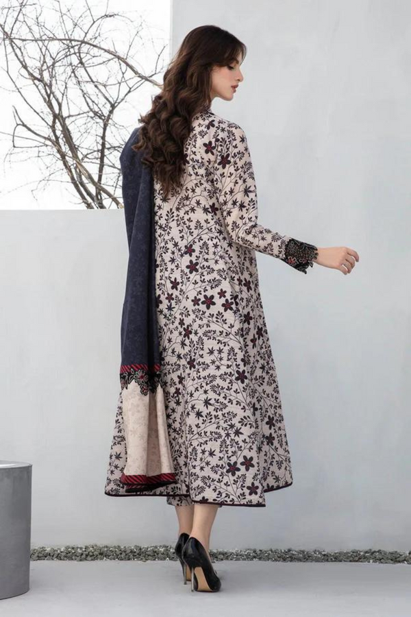 Baroque Khaddar 3PC Printed A0328