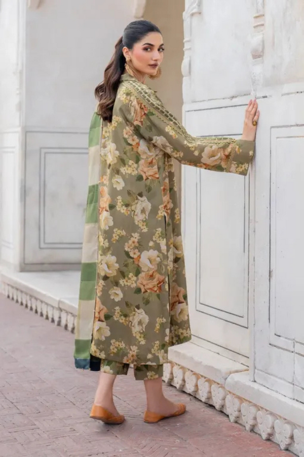 Baroque Khaddar 3PC Printed Q0472