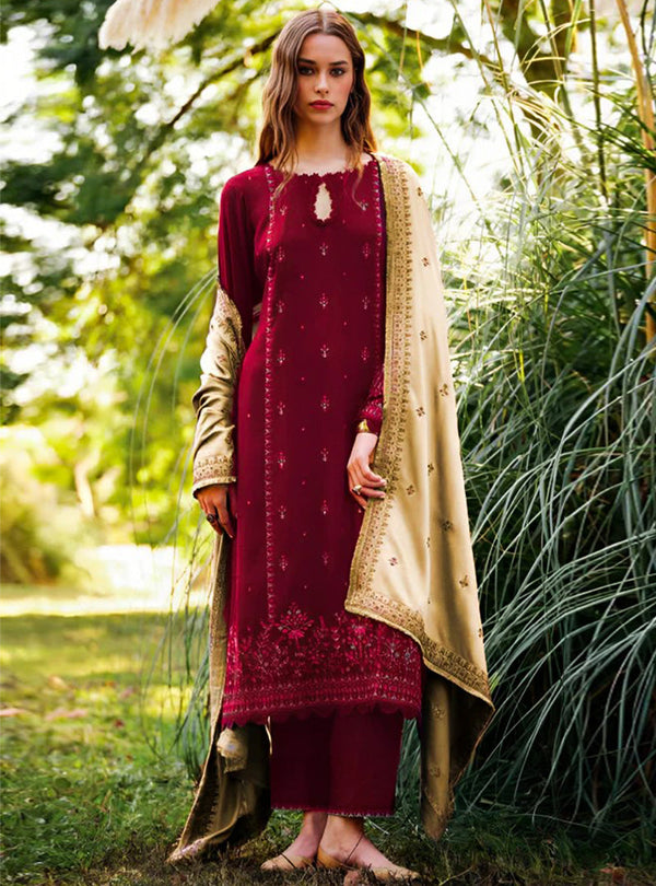 Maria B Dhanak 3PC Embroidered A0223