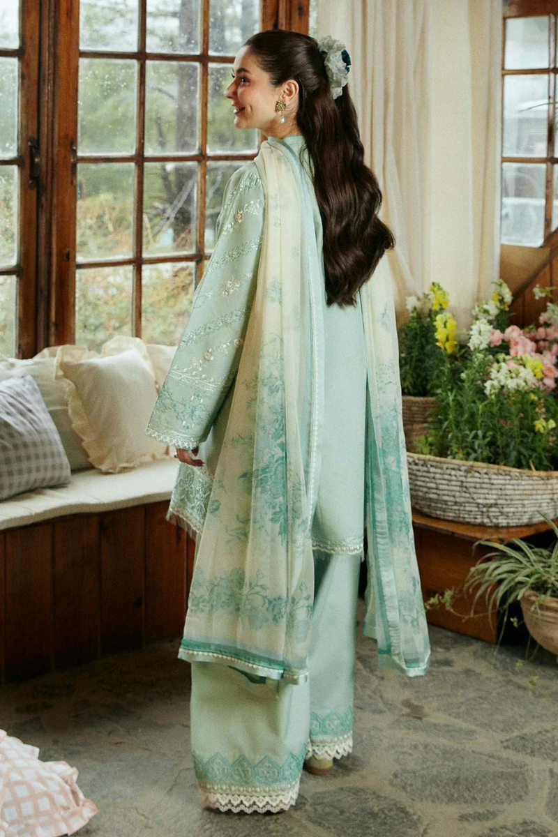 Zara ShahJahan 3PC LAWN EMBROIDERED A672