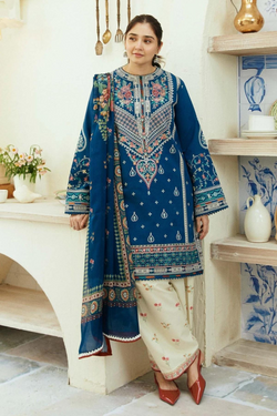 Zara ShahJahan 3pc lawn Embroidered A653
