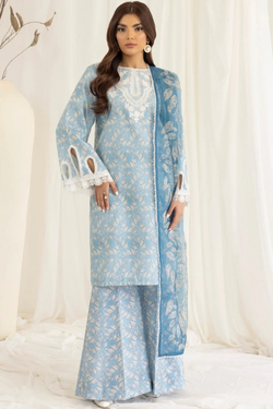 Mohagni 3Pcs Lawn Embroidered A954