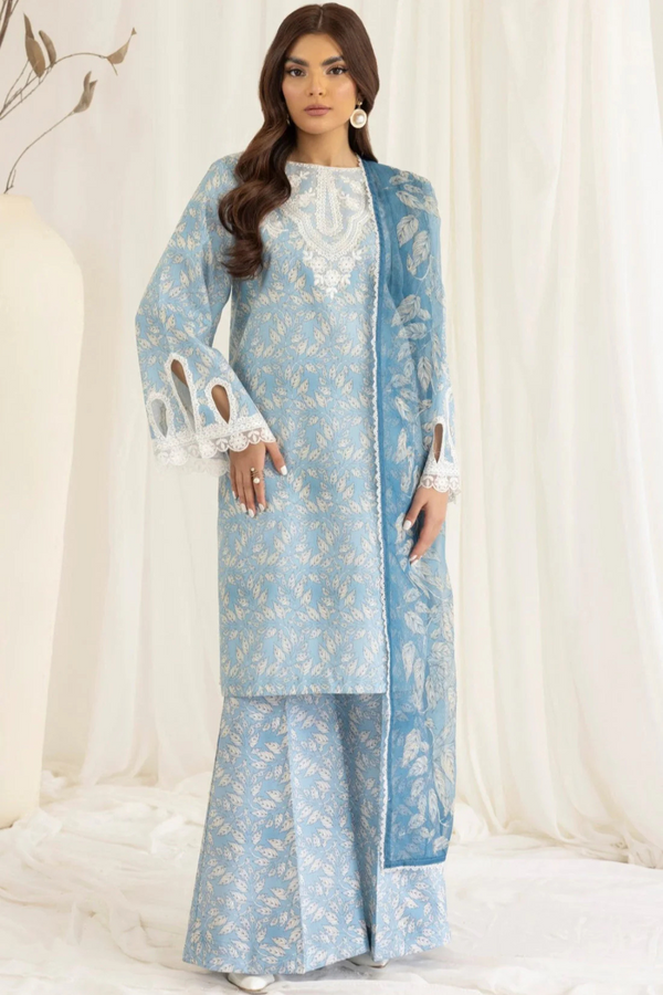 Mohagni 3Pcs Lawn Embroidered A954