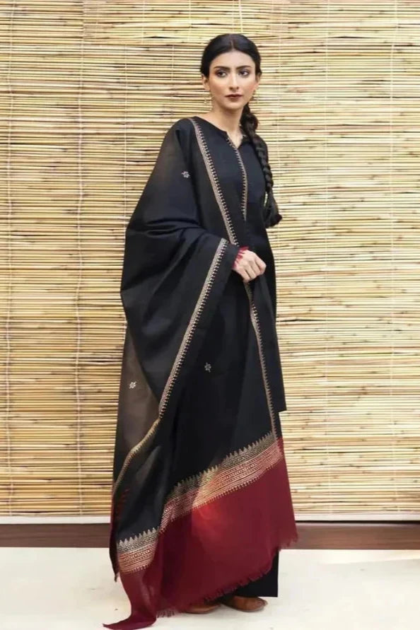 Dhanak 3PC With Woolen Shawl A0304