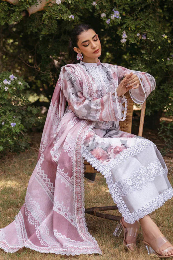 3PC Lawn Printed Shirt With Digital Printed Dupatta-1623