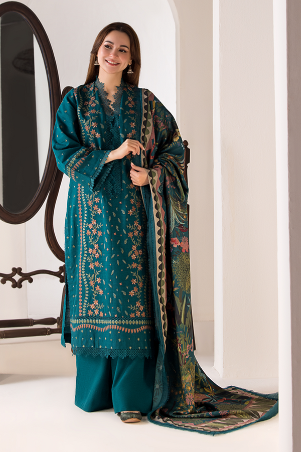 Sobia Nazir 3Pcs Lawn Embroidered  -  HZG1924