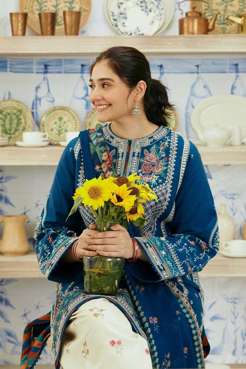 Zara ShahJahan 3pc lawn Embroidered A653
