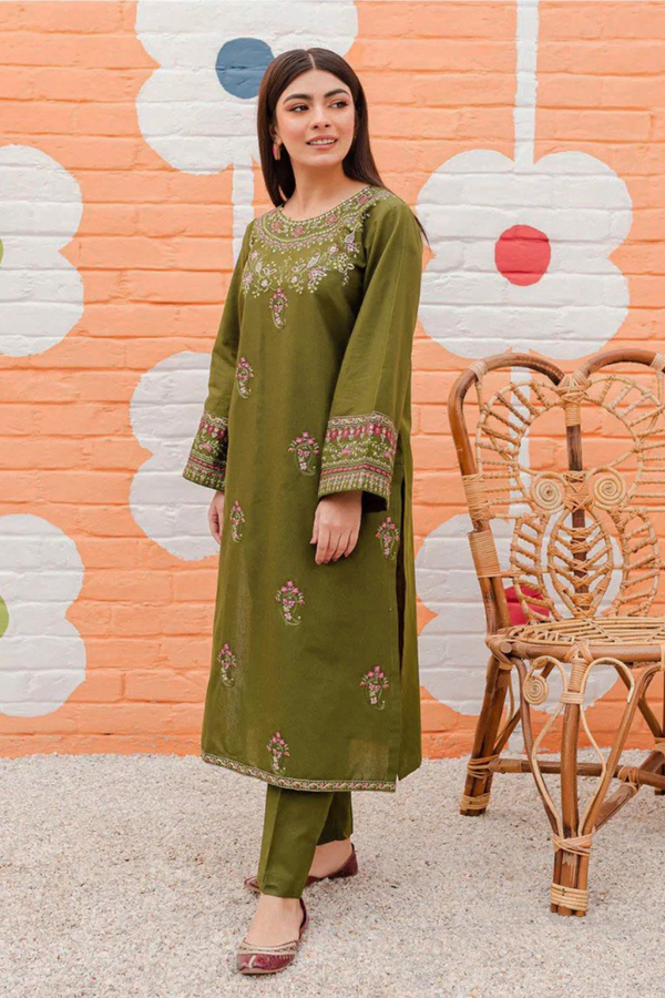 Kohsaar 2Pcs Lawn Embroidered A958