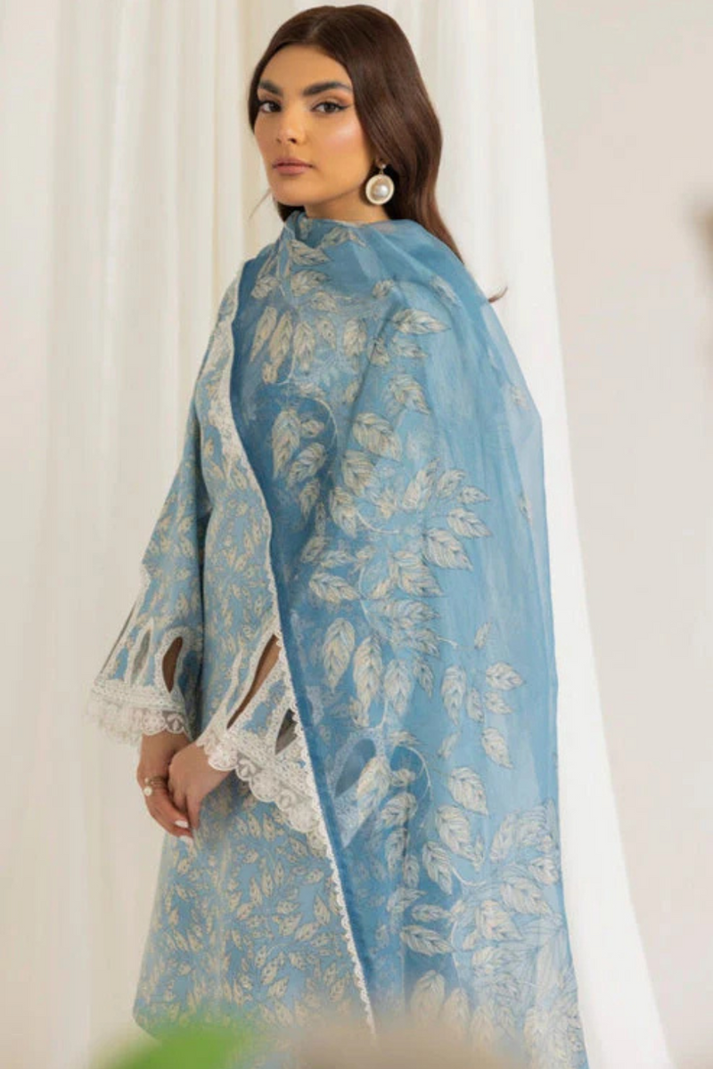 Mohagni 3Pcs Lawn Embroidered A954