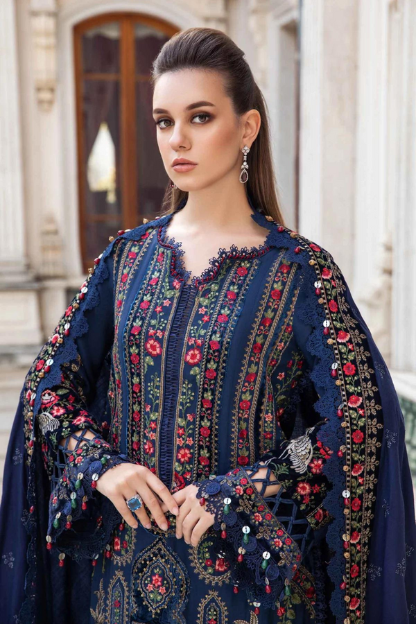 Maria B Dhanak 3PC Embroidered A0319