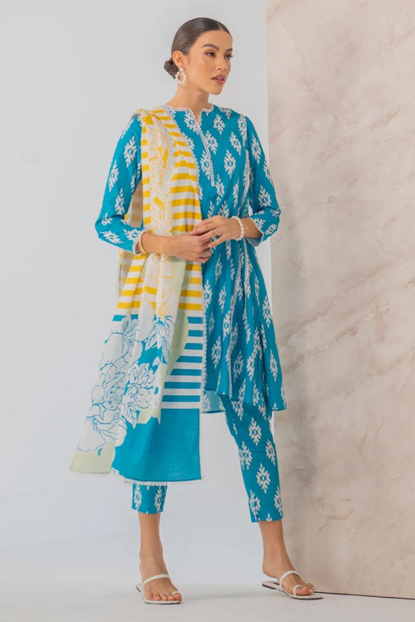 Charizma 3PC Digital Print LAWN A674
