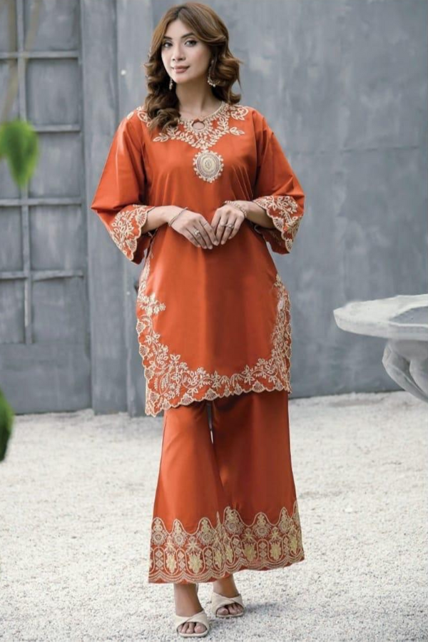 Kohsaar 2Pcs Lawn Embroidered A959