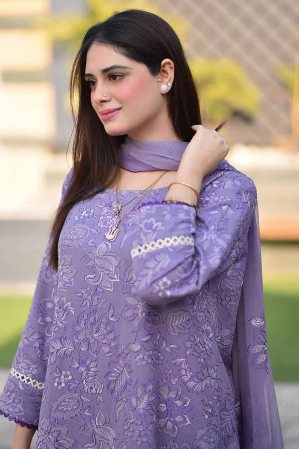 Mushq 3Pcs Lawn Embroidered A955