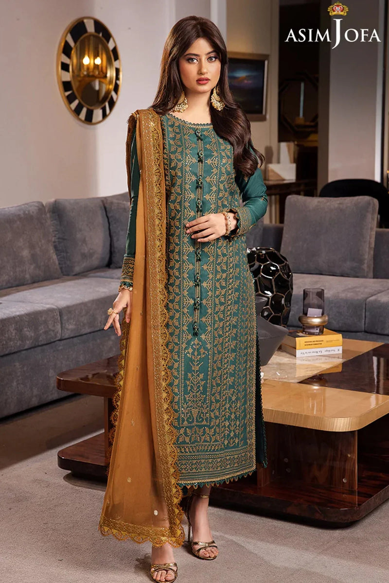 Asim Jofa 3Pcs Lawn Embroidered A942