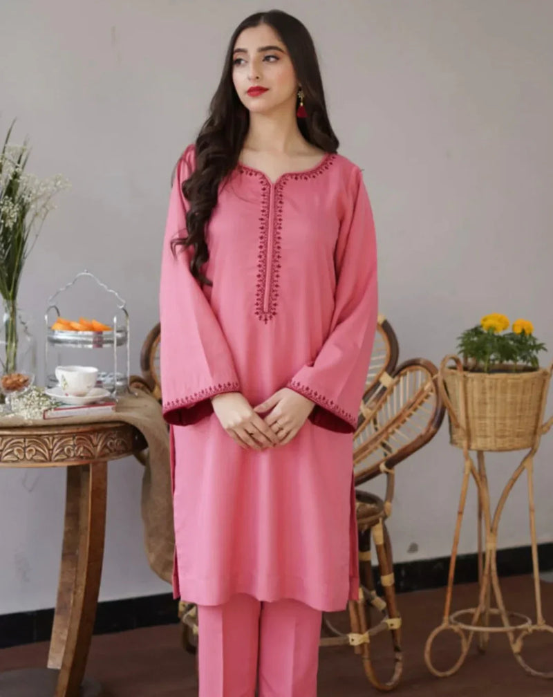 Dhanak 3PC Embroidered A0296