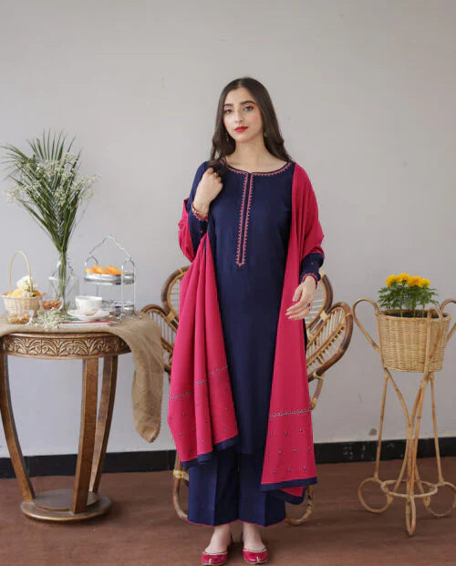 Aisling Dhanak 3PC Embroidered A0339
