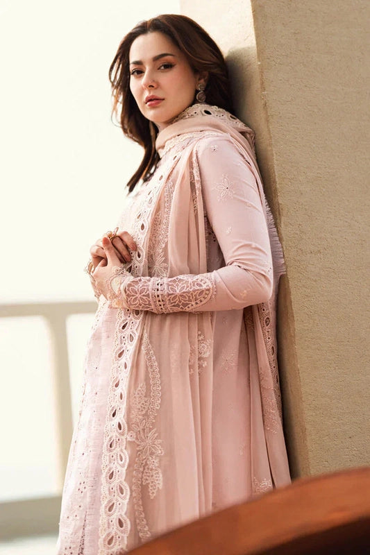 Lawn-3PC Embroidered Shirt with Organza Embroidered Dupatta-1270