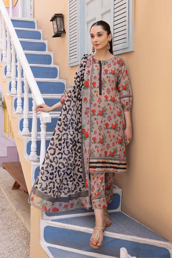 Charzima 3Pcs Digital Lawn Printed A856