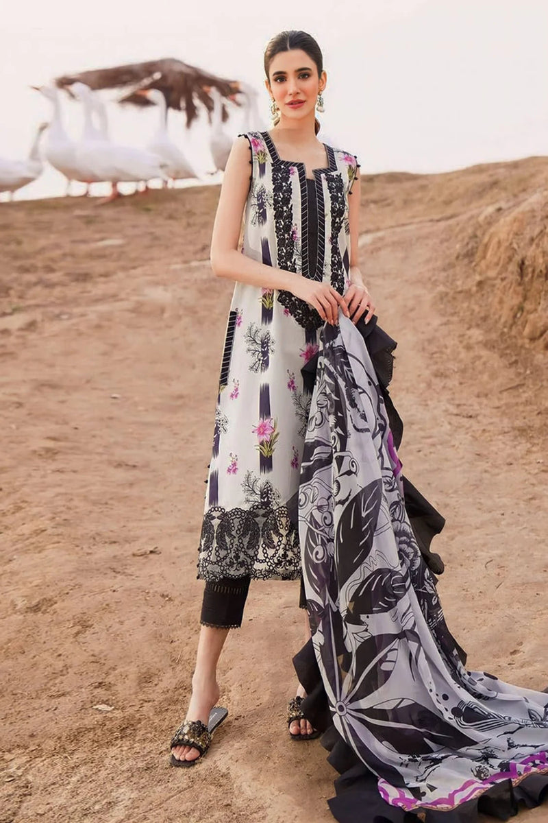 Asifa Nabeel 3Pcs Digital Lawn Printed Q639
