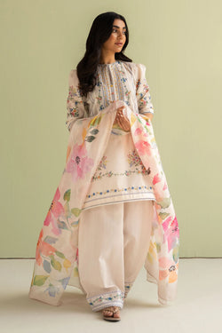 ZAINAB CHOTTANI 3PC  LAWN PRINTED A907