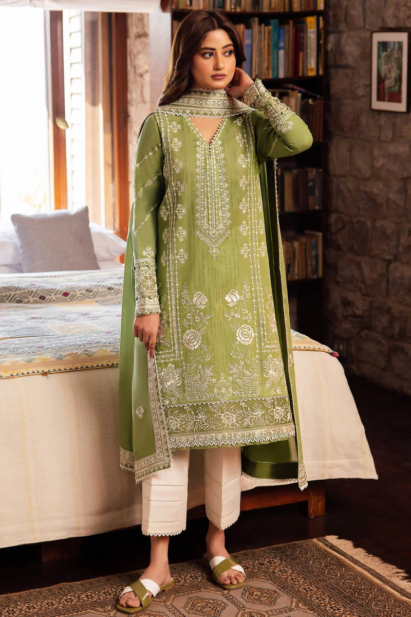 Zaha | Lush Green | 3 Piece Embroidered Lawn