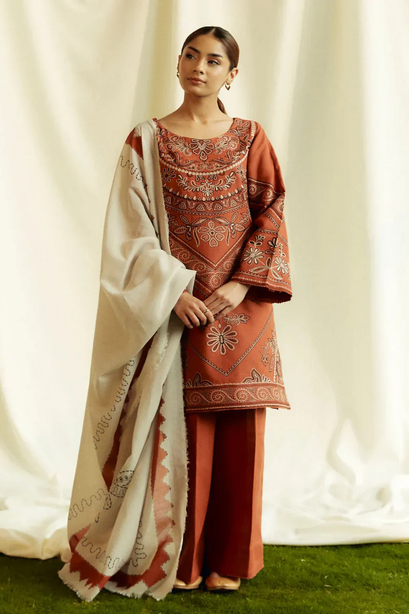 Zara ShahJahan 3Pcs Lawn Embroidered A901
