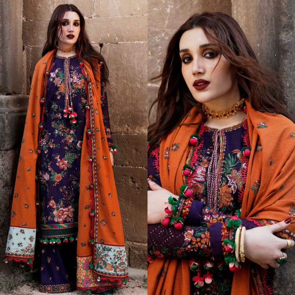 Dhanak 3PC Embroidered A0359