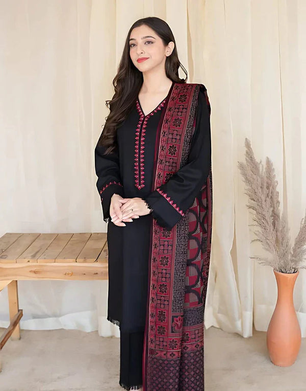 Dhanak 3PC Embroidered A0293