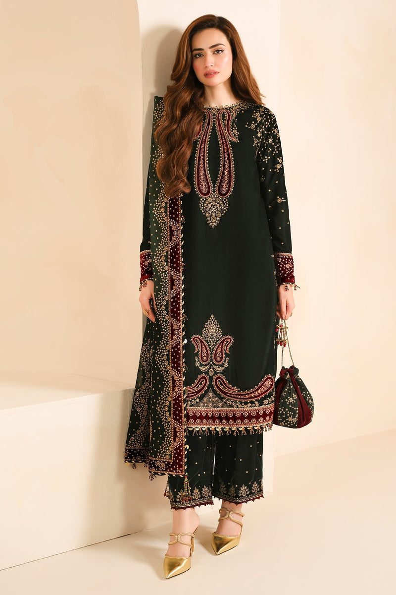 Jazmin - Embroidered Micro 9000 Velvet Formal AC-2034