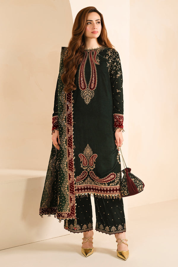 Jazmin - Embroidered Micro 9000 Velvet Formal AC-2034