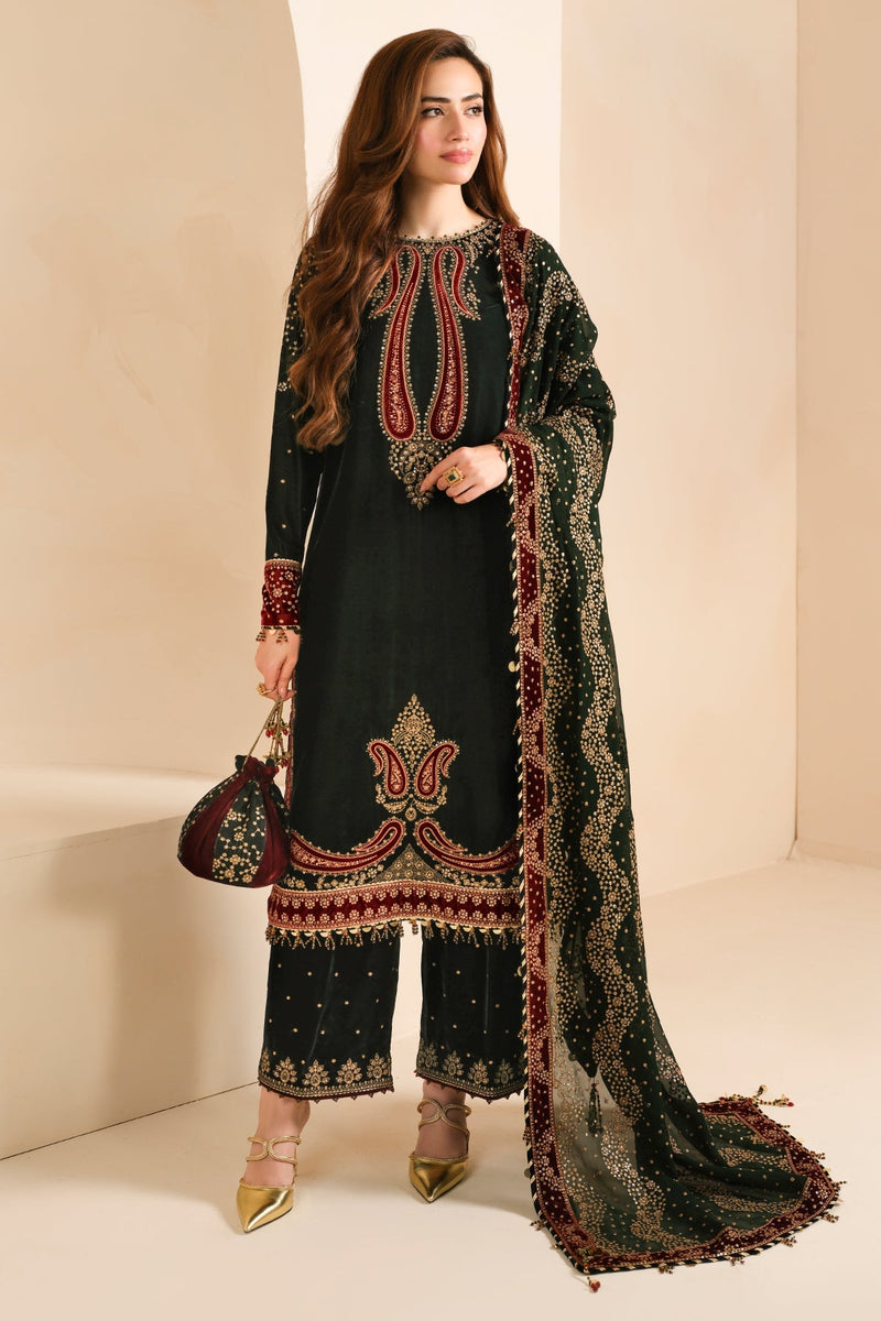 Jazmin - Embroidered Micro 9000 Velvet Formal AC-2034