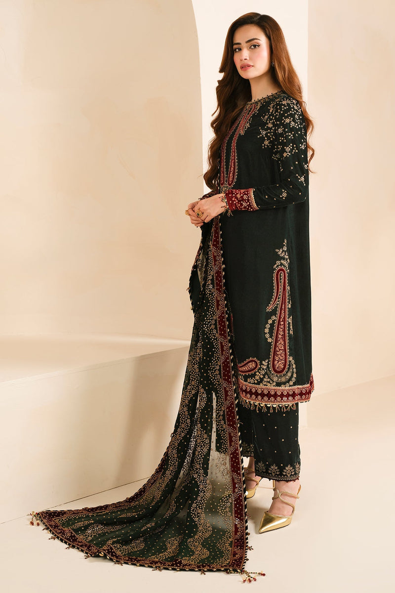 Jazmin - Embroidered Micro 9000 Velvet Formal AC-2034