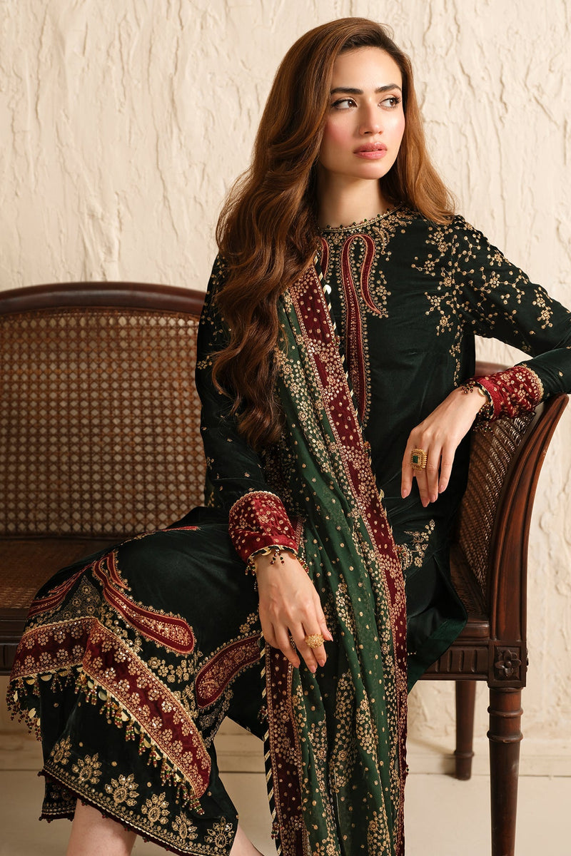 Jazmin - Embroidered Micro 9000 Velvet Formal AC-2034