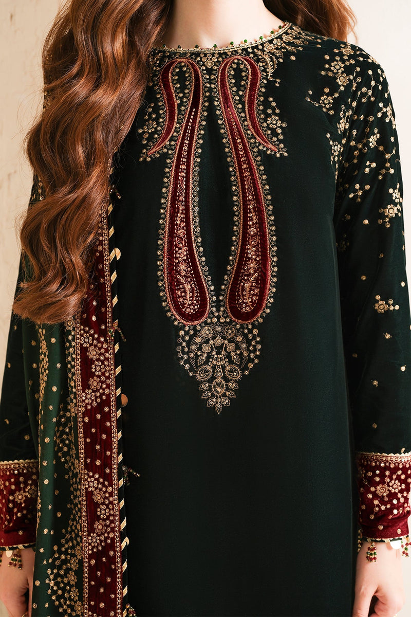 Jazmin - Embroidered Micro 9000 Velvet Formal AC-2034